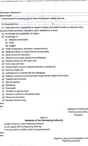 Pay & Allowance Statement Form